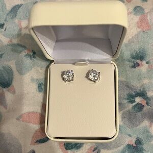 Elegant Silver Stud Earrings